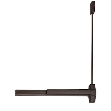 Von Duprin Grade 1 Surface Vertical Rod Exit Bar, Wide Stile Pushpad, 48-in Fire-rated Device, 84-in Door Heigh 9927EO-F 4 313 LBR